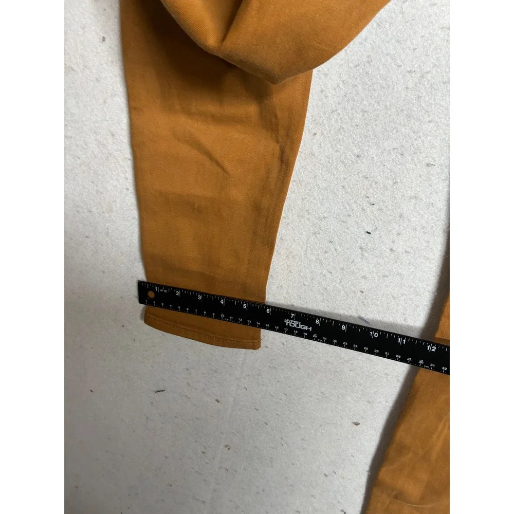 7 For All Mankind Mens Skinny Jeans Mustard Yellow Tobacco Brown Size 29 x 32
